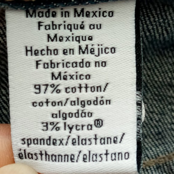 Calvin Klein Women's Faded Blue Wash Denim Pencil Skirt in Size 16 - Picture 6 of 10